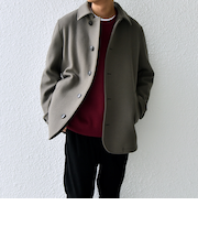 SHIPS any: PURE WOOL MELTON シングル Pコート◇