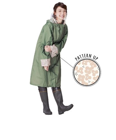 【当商品送料無料】レインコート 自転車 レディース レインポンチョ レインコート 定番 雨具 Chou Chou Pocheフェス 大きめ 通学